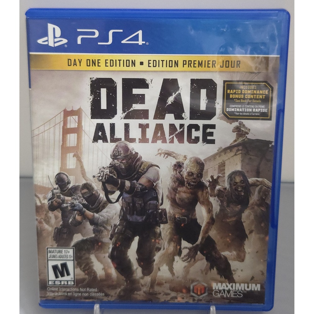 Dead Alliance Day One Edition - PlayStation 4 (PS4) Complete in Box (CIB) Tested